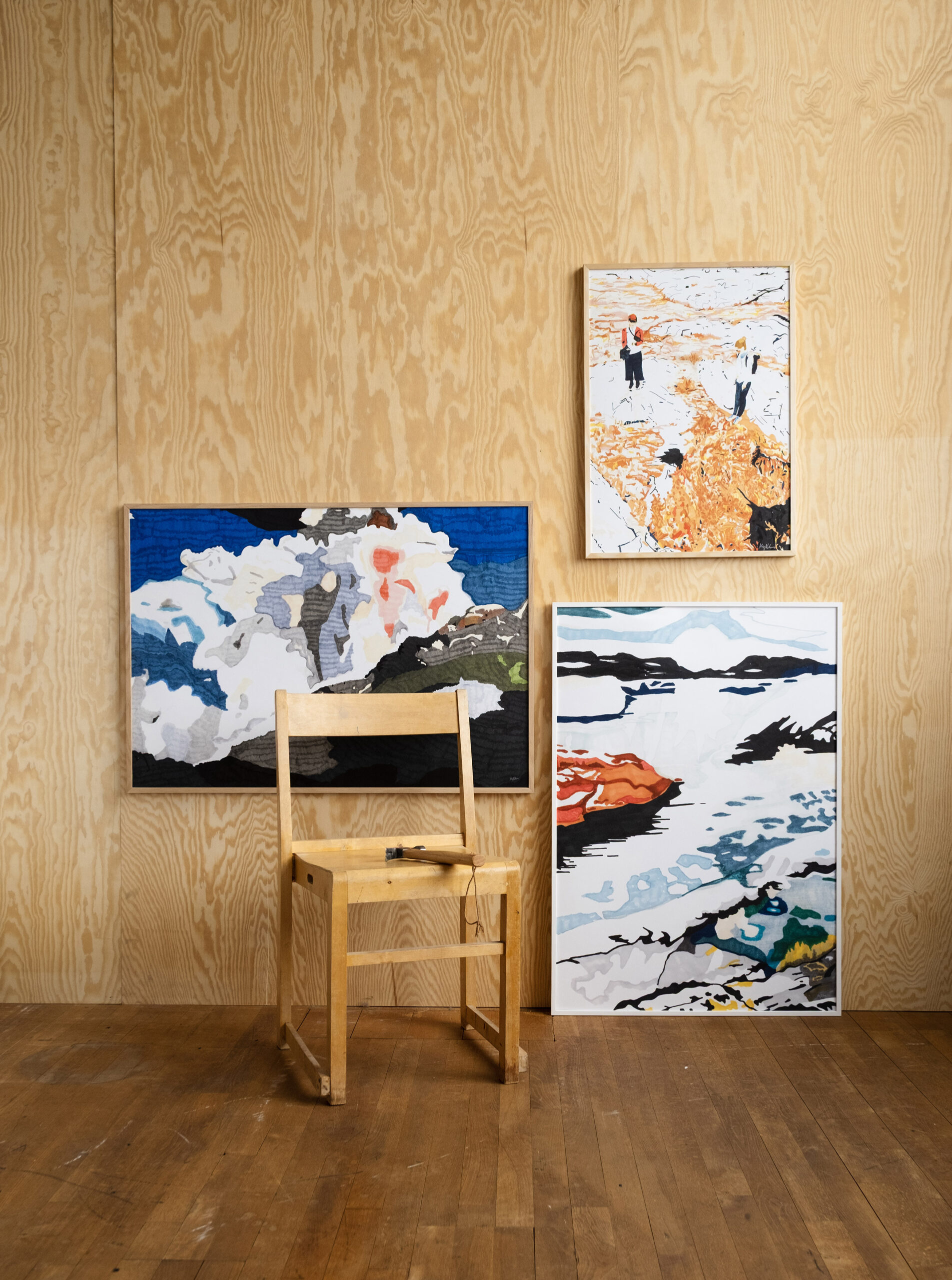 Poster wall with posters hav, landskap and moln for Fine Little Day by My Nilses