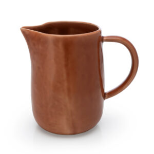 Heirol ceramic jug terracotta
