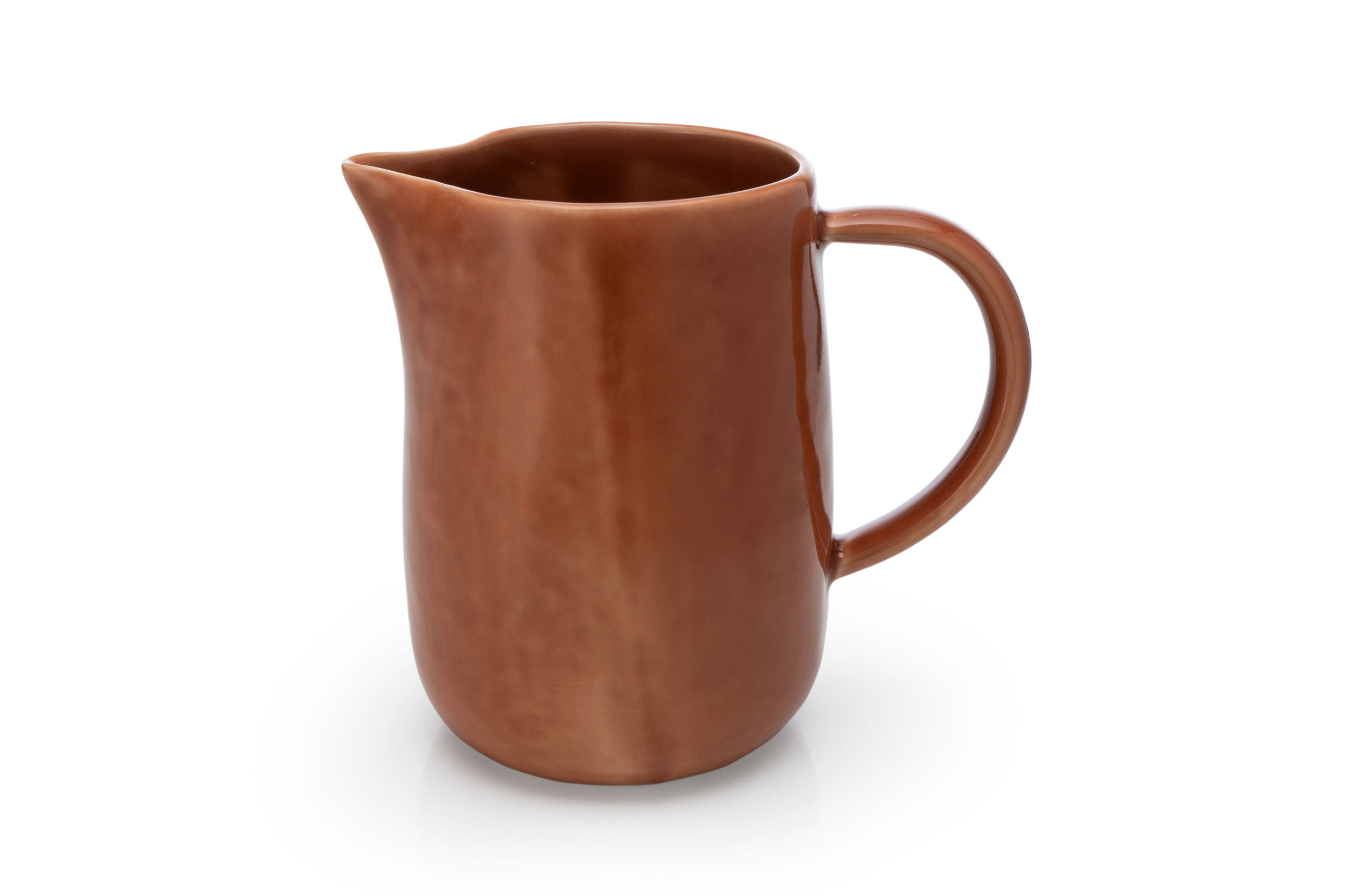 Heirol ceramic jug terracotta
