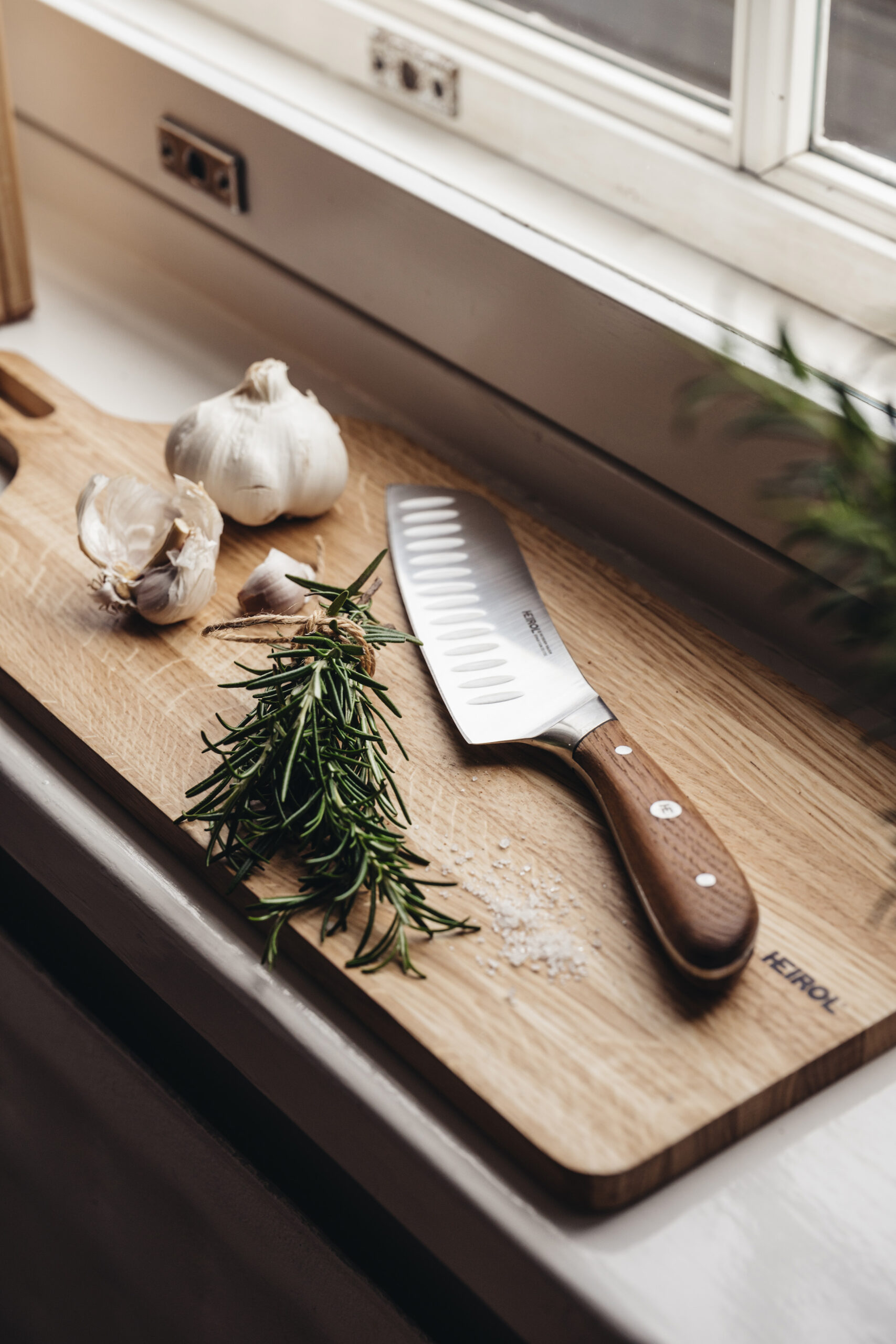 HEIROL kitchen knife wooden handle