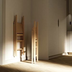 Davsjö stege i ek, oak ladder by davsjö