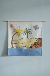 NYHET Woman by the Sea Väggbonad