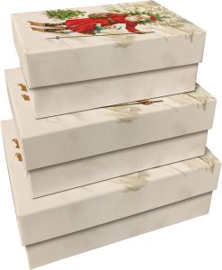 NYHET Pappersboxar, 3- set